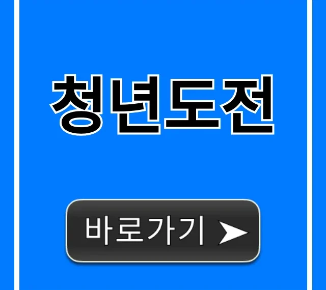 청년도전 지원금 신청 총정리 청년도전 지원금 신청 총정리