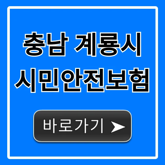 충남 계룡시 시민안전보험 혜택 총정리 충남 계룡시 시민안전보험 혜택 총정리