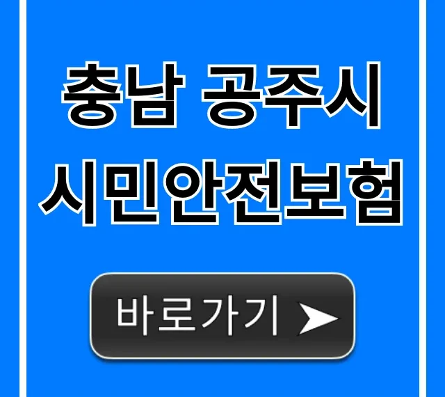 충남 공주시 시민안전보험 혜택 및 신청 방법 총정리