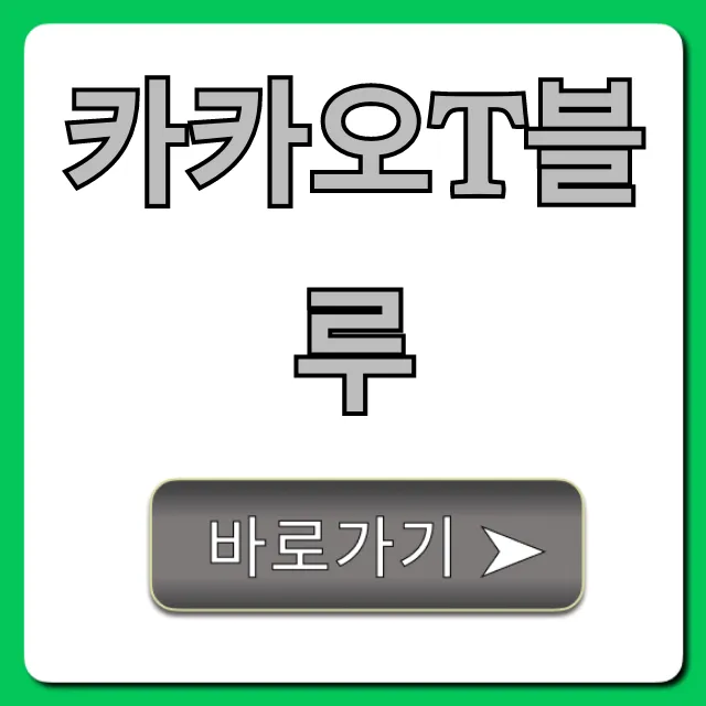 카카오T블루 요금 장점 솔직 후기