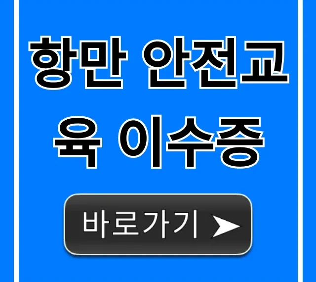 항만 안전교육 이수증, 신청 방법부터 발급 꿀팁 총정리 항만 안전교육 이수증, 신청 방법부터 발급 꿀팁 총정리