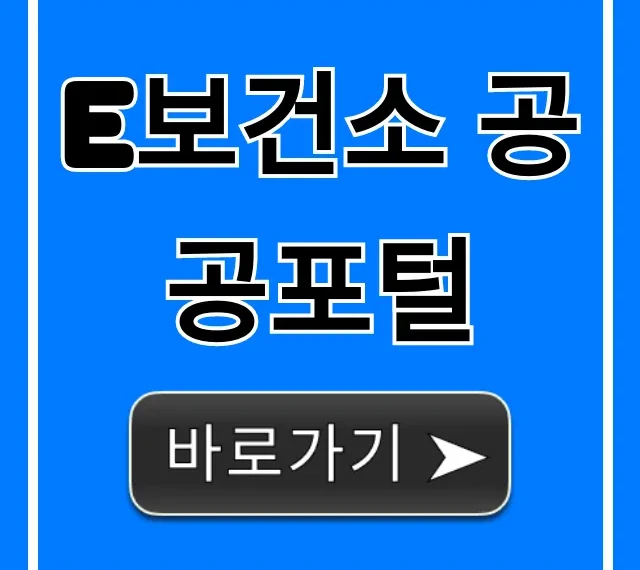e보건소 공공포털, 건강 서비스 신청·조회 완벽 가이드