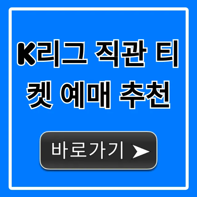 K리그 직관 티켓 예매 추천: 꿀자리 예매 총정리 K리그 직관 티켓 예매 추천: 꿀자리 예매 총정리