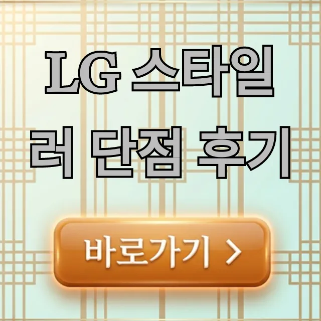 LG 스타일러 단점 후기, 솔직 사용 총정리 LG 스타일러 단점 후기, 솔직 사용 총정리