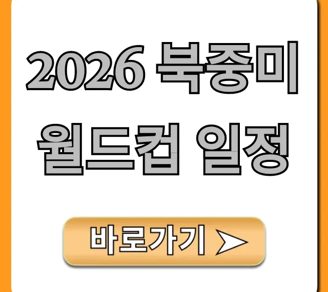 2026 북중미 월드컵 일정: 한국 경기, 완벽 총정리!