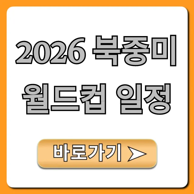 2026 북중미 월드컵 일정: 한국 경기, 완벽 총정리!