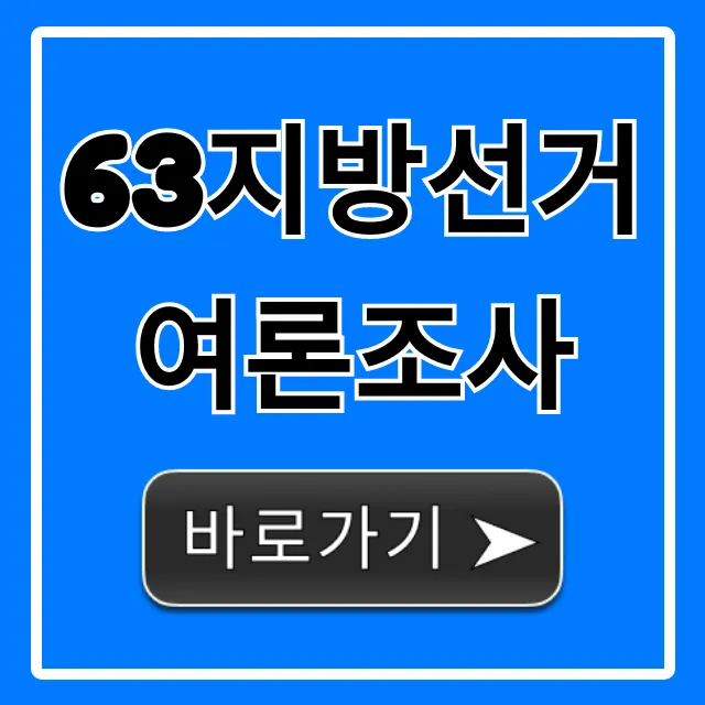 63지방선거 여론조사 최신 결과 총정리 63지방선거 여론조사 최신 결과 총정리