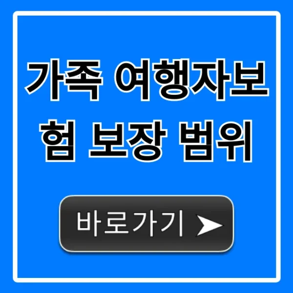 가족 여행자보험 보장 범위, 필수 혜택 총정리 완벽 가이드