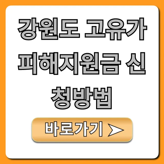 강원도 고유가 피해지원금 신청방법, 1분만에 끝내는 꿀팁!