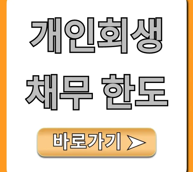개인회생 채무 한도, 내 한도 지금 바로 조회