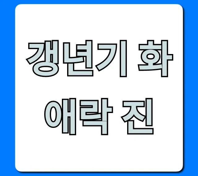 갱년기 화애락 진 내돈내산 후기! 효능 총정리