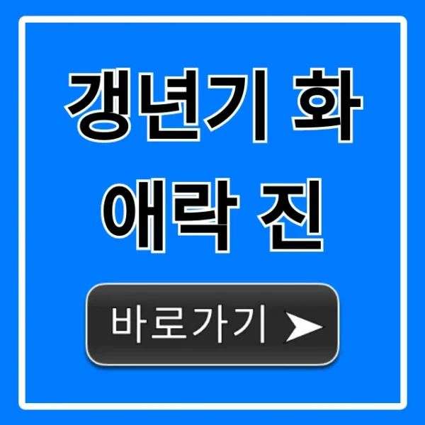 갱년기 화애락 진 효능, 가격, 후기 총정리