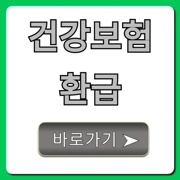 건강보험 환급! 못 받은 내 돈 조회/신청 총정리