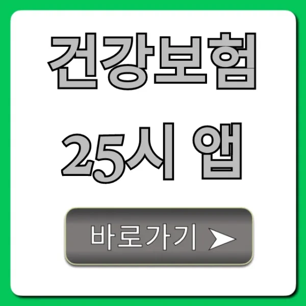 건강보험25시 앱, 내 보험 조회 꿀팁 총정리