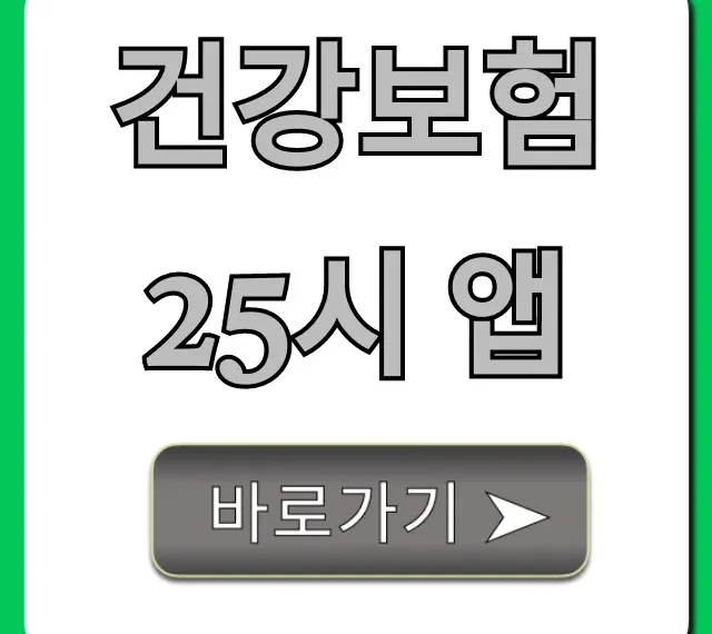 건강보험25시 앱, 내 보험 조회 꿀팁 총정리