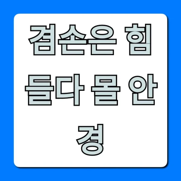 겸손은 힘들다 몰 안경: 가격 및 인기 모델 총정리