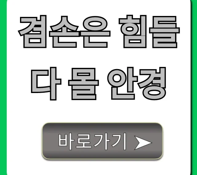 겸손은 힘들다 몰 안경: 가격, 종류 완벽 가이드