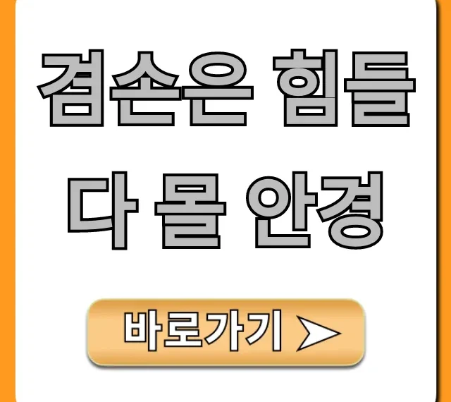 겸손은 힘들다 몰 안경: 구매 전 필독! 솔직 후기 총정리