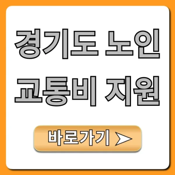 경기도 노인 교통비 지원: 신청 방법 완벽 총정리