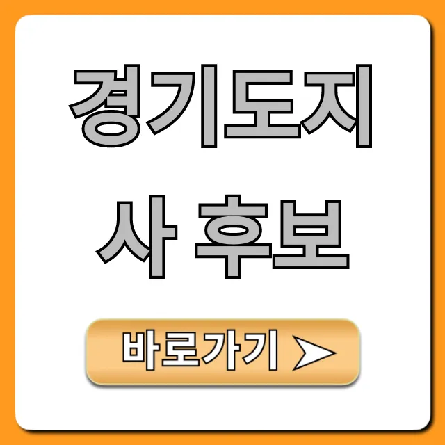 경기도지사 후보 총정리: 핵심 공약 완벽 분석 경기도지사 후보 총정리: 핵심 공약 완벽 분석