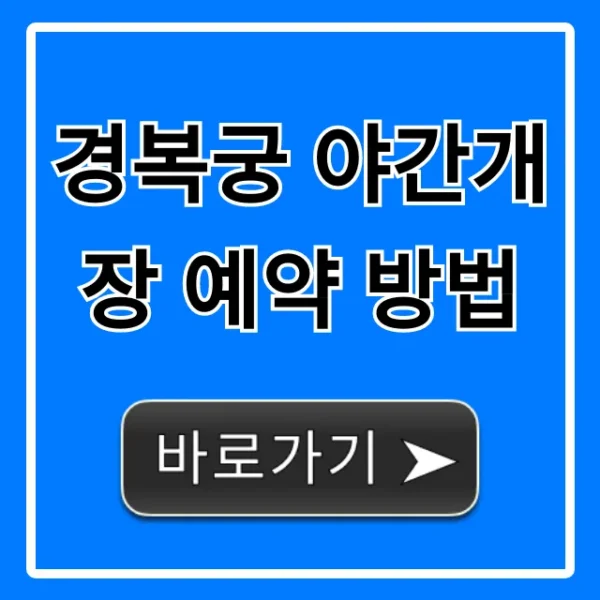 경복궁 야간개장 예약 방법 티켓팅 성공 꿀팁