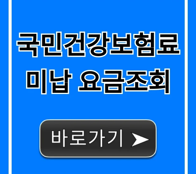국민건강보험료 미납 요금조회: 연체료까지 꿀팁 총정리