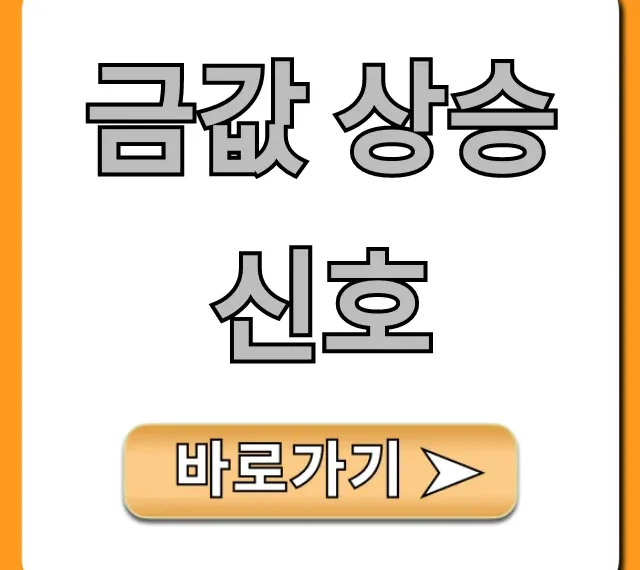 금값 상승 신호, 지금 투자 꿀팁 총정리
