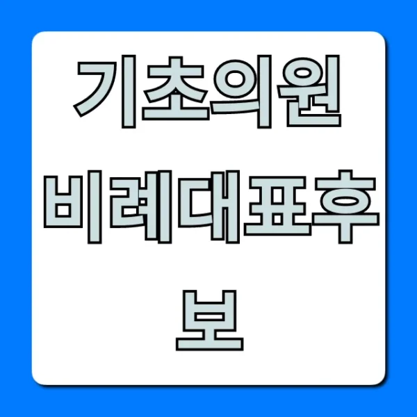 기초의원 비례대표후보: 자격·신청 방법 완벽 가이드