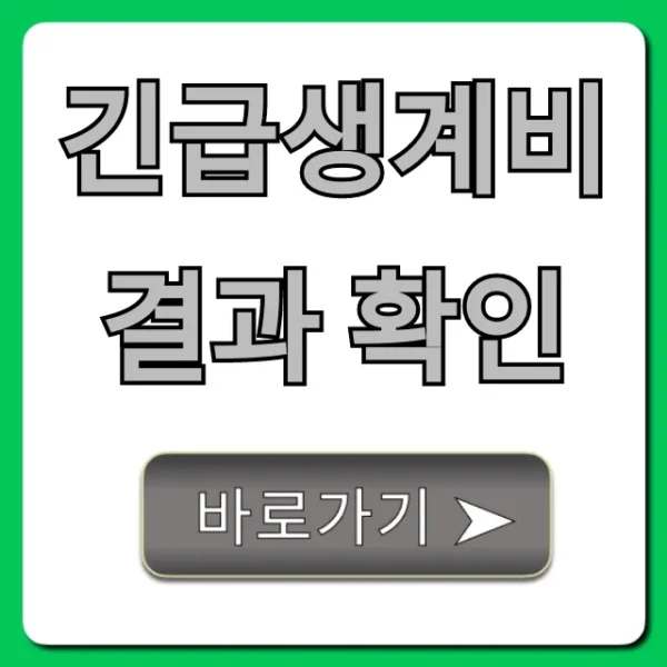 긴급생계비 결과 확인, 간편 조회 및 지급일 총정리
