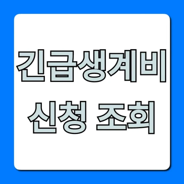 긴급생계비 신청 조회: 지급 대상과 입금일 확인 가이드