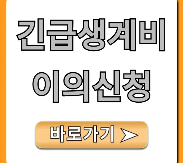 긴급생계비 이의신청: 거절 사유부터 재신청 꿀팁까지