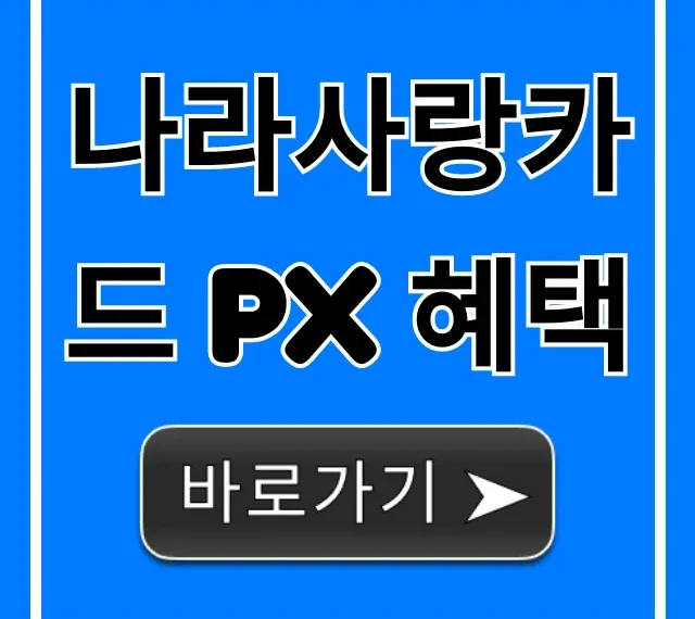 나라사랑카드 PX 혜택 총정리: 놓치면 후회할 꿀팁