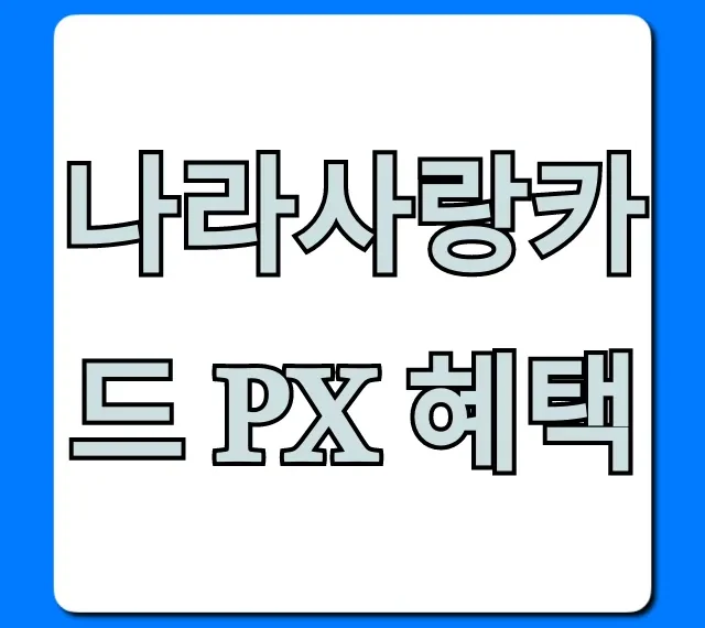 나라사랑카드 PX 혜택: 최대 할인 꿀팁 총정리!