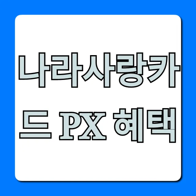 나라사랑카드 PX 혜택: 최대 할인 꿀팁 총정리!