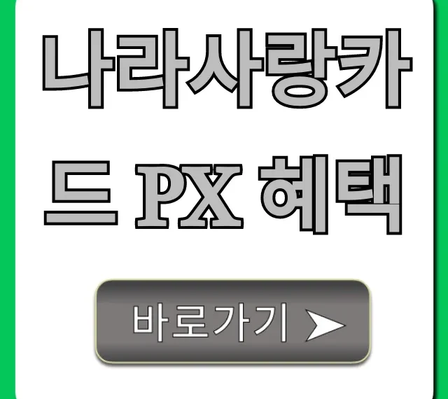나라사랑카드 PX 혜택: 할인 꿀팁 완벽 총정리!