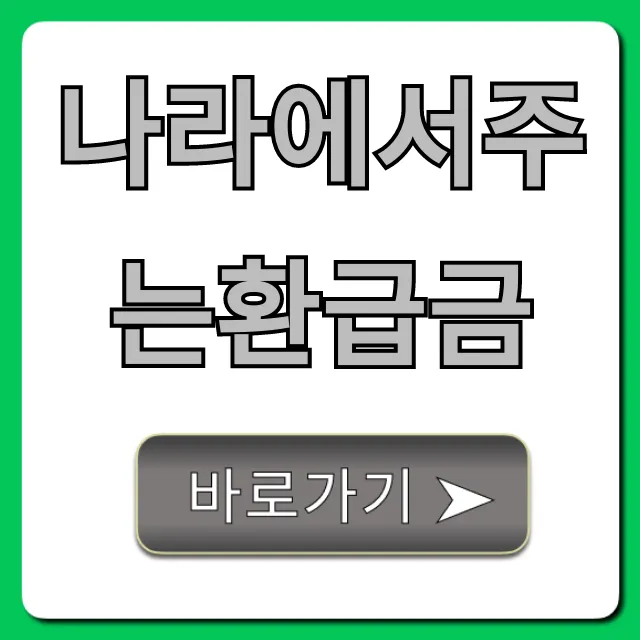 나라에서주는환급금 못 받은 내 돈 조회 신청 꿀팁