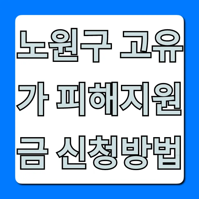 노원구 고유가 피해지원금 신청방법: 대상 기간 총정리