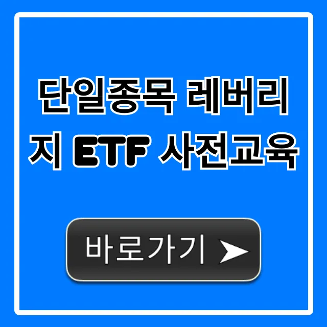 단일종목 레버리지 ETF 사전교육, 5분 만에 끝내는 법