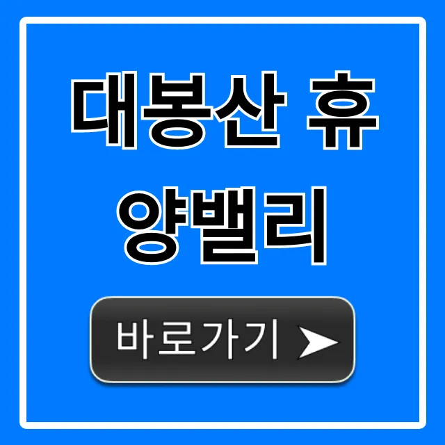 대봉산 휴양밸리 숙박 예약 가격 총정리