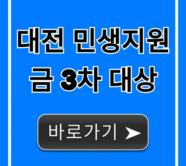 대전 민생지원금 3차 대상 및 신청 방법 총정리