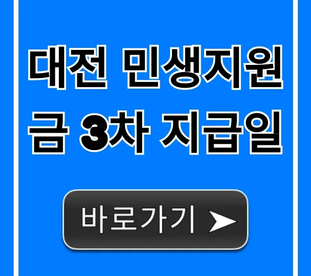 대전 민생지원금 3차 지급일 신청 방법 총정리