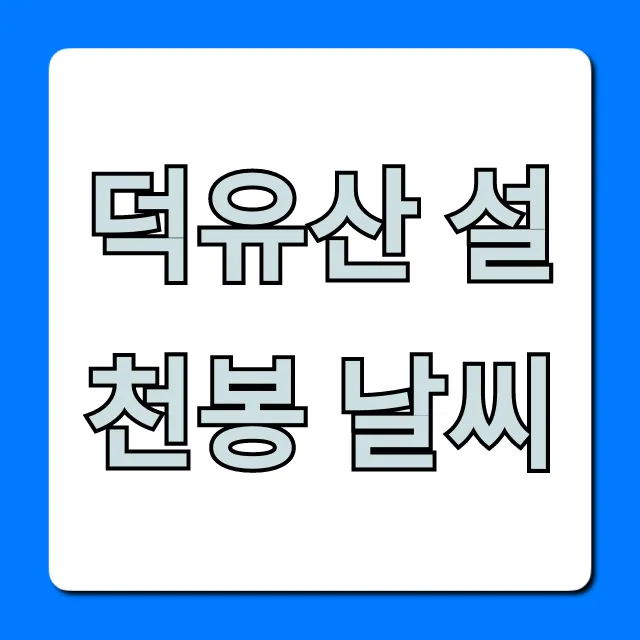 덕유산 설천봉 날씨 현재 기온과 곤돌라 운행 실시간 조회 덕유산 설천봉 날씨 현재 기온과 곤돌라 운행 실시간 조회
