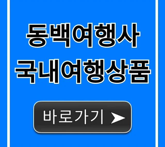 동백여행사 국내여행상품: 최신 정보 & 할인!