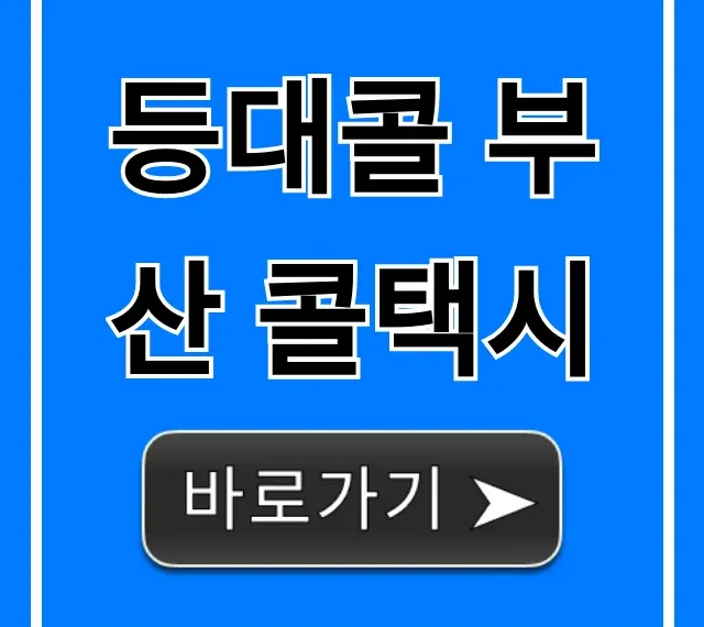 등대콜 부산 콜택시: 요금 및 신청 방법 총정리 등대콜 부산 콜택시: 요금 및 신청 방법 총정리