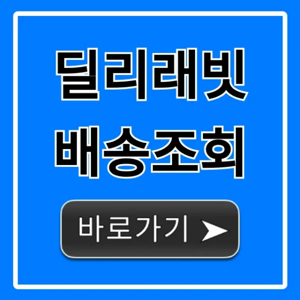 딜리래빗 배송조회: 실시간 위치 확인 꿀팁