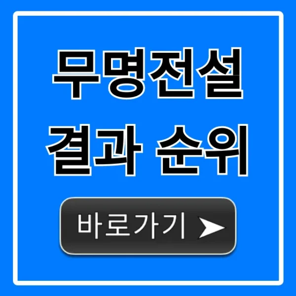 무명전설 결과 순위: TOP10 우승자 최종 총정리