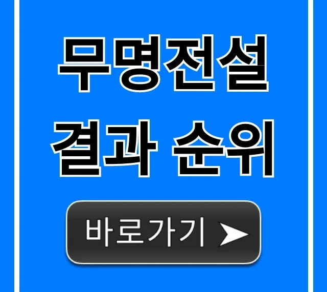무명전설 결과 순위: TOP10 우승자 최종 총정리