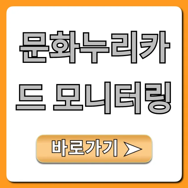 문화누리카드 모니터링, 잔액 조회 총정리 문화누리카드 모니터링, 잔액 조회 총정리
