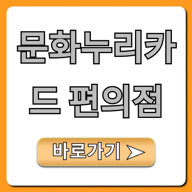 문화누리카드 편의점 사용처 꿀팁 총정리 문화누리카드 편의점 사용처 꿀팁 총정리
