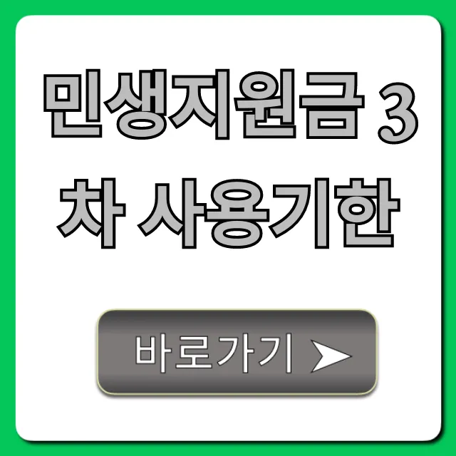 민생지원금 3차 사용기한, 언제까지? 지금 바로 조회!